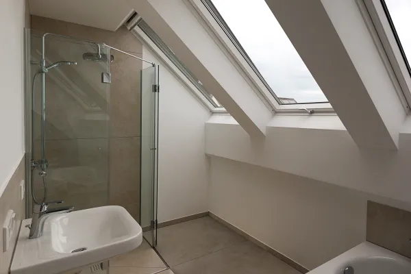 badezimmer, holzhaus, massivholzhaus, thoma holz100